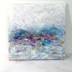 Farbe Symphony I - Abstrakt mit Gold 14K, Mischtechnik auf Leinwand