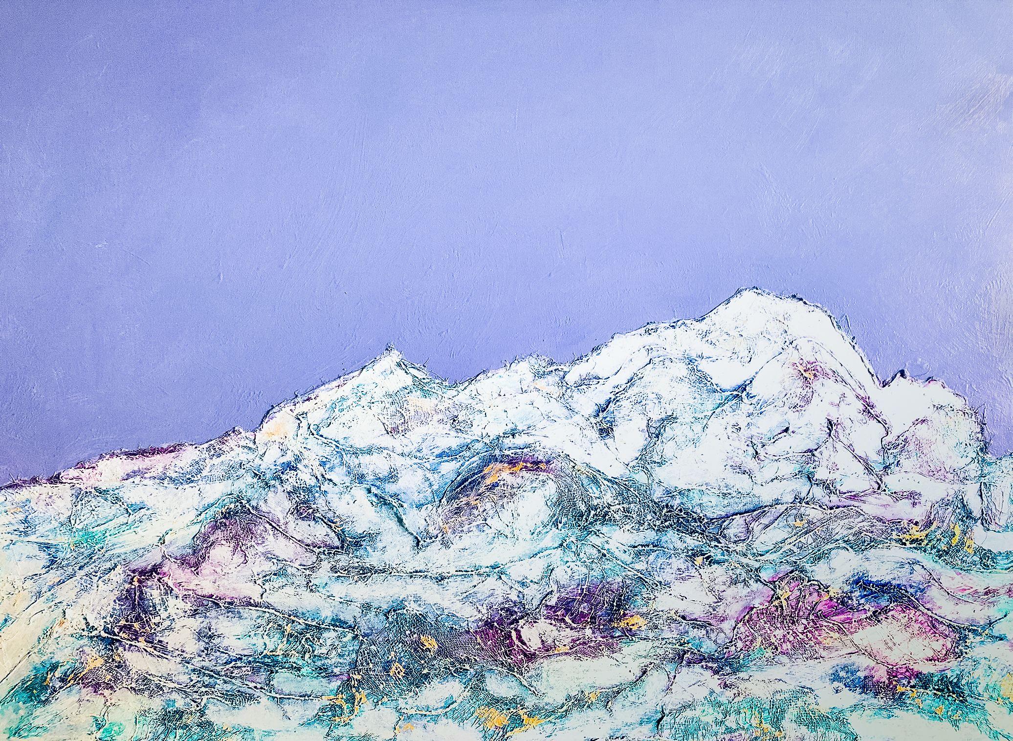 Mont-Blanc - Color Symphony VII - Abstract, Mixed Media on Canvas - Mixed Media Art by Cristina Stefan