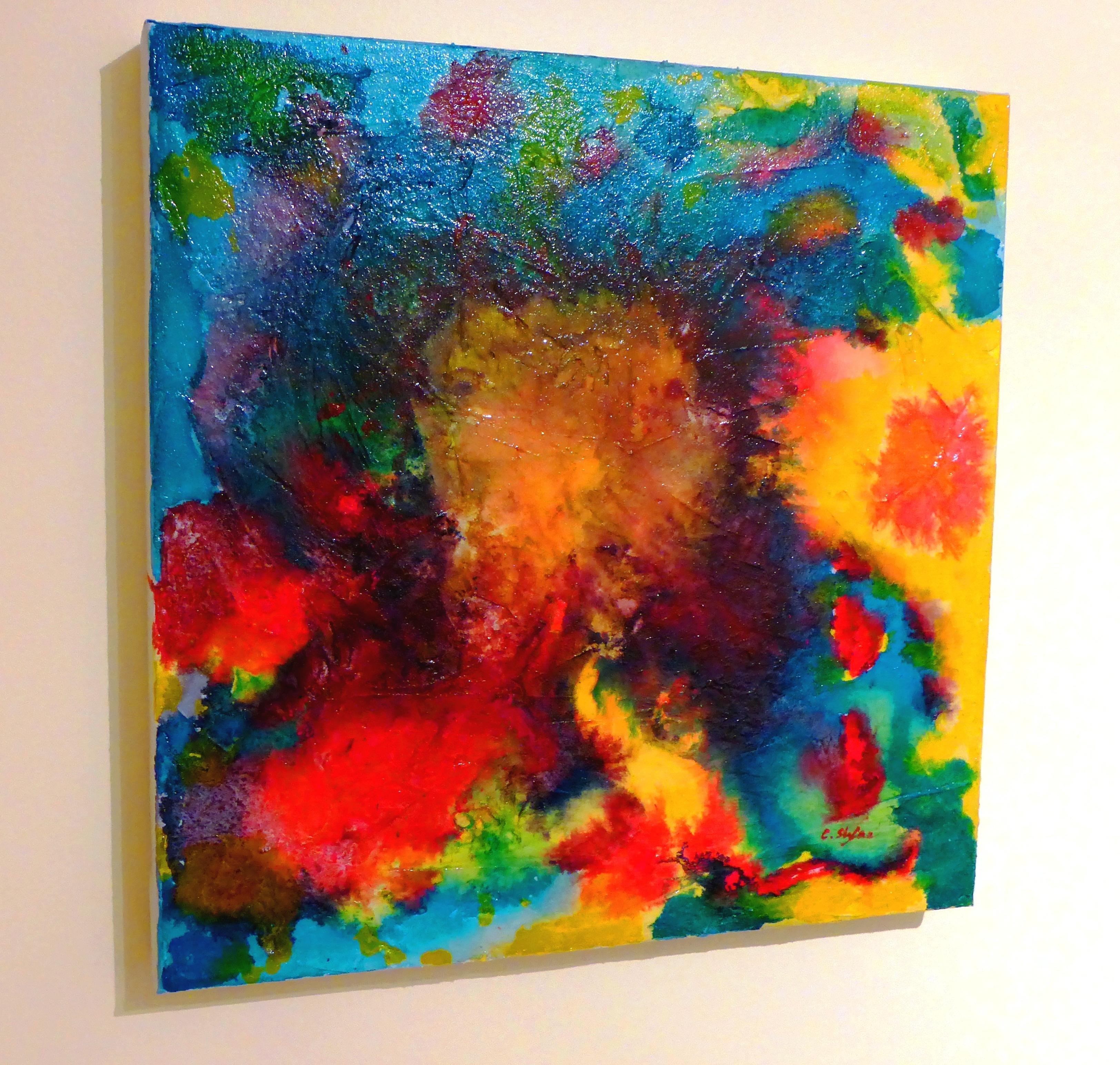 Energia astratta, Pittura, Acrilico su tela - Painting di Cristina Stefan