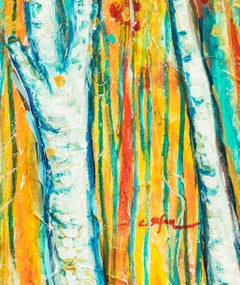 Automne, Peinture, Acrylique sur Toile