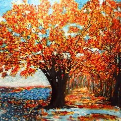 Change of Seasons, Painting, Acrylic on Wood Panel