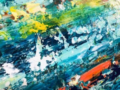 Costa Daurada - Abstract seascape, Painting, Acrylic on Canvas