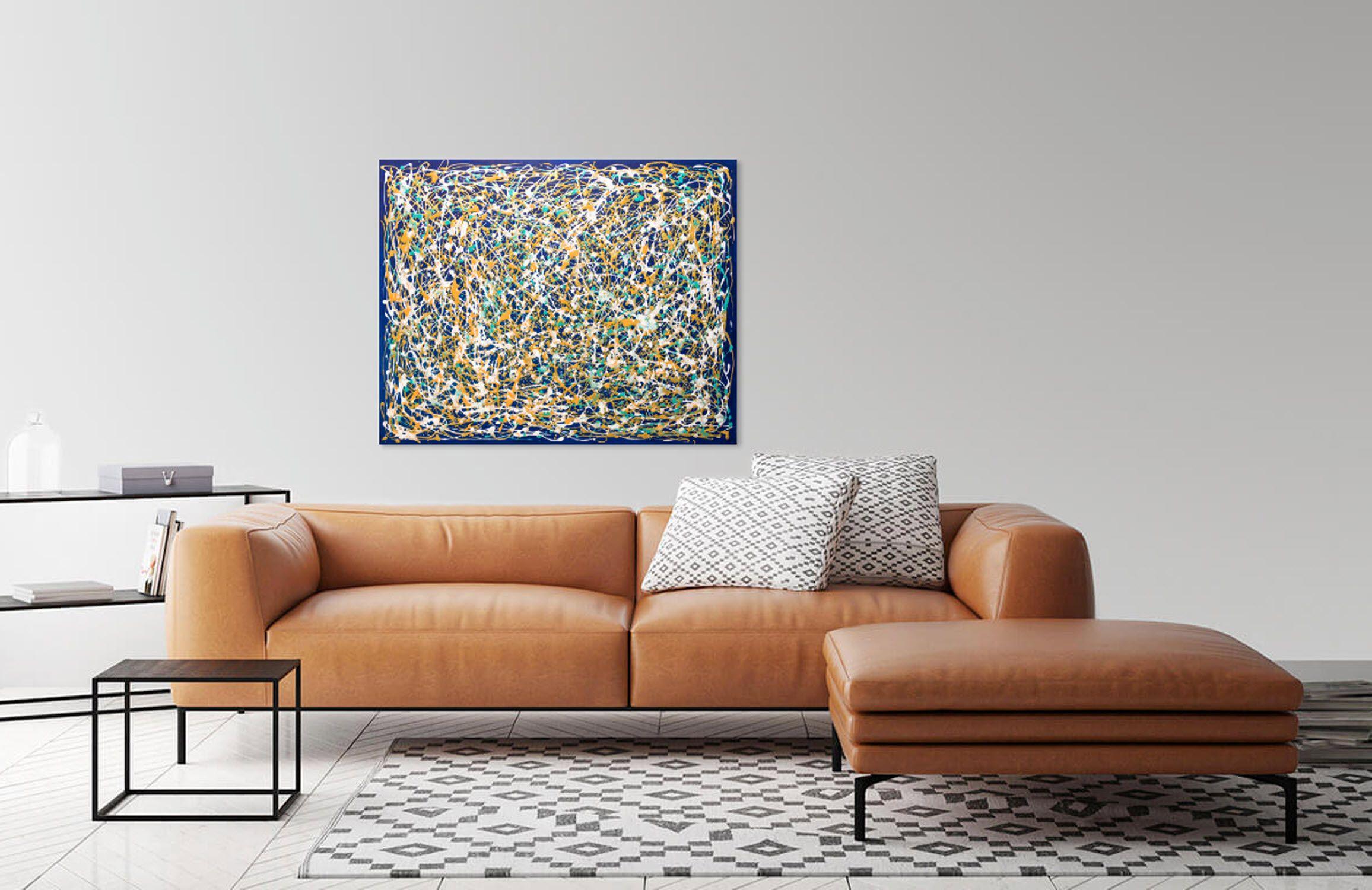Quest'opera è un omaggio al pittore espressionista-astratto americano Jackson Pollock ed è stata realizzata con la tecnica del 