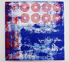 Eight - Blue Abstract, Painting, Acrylic on Canvas