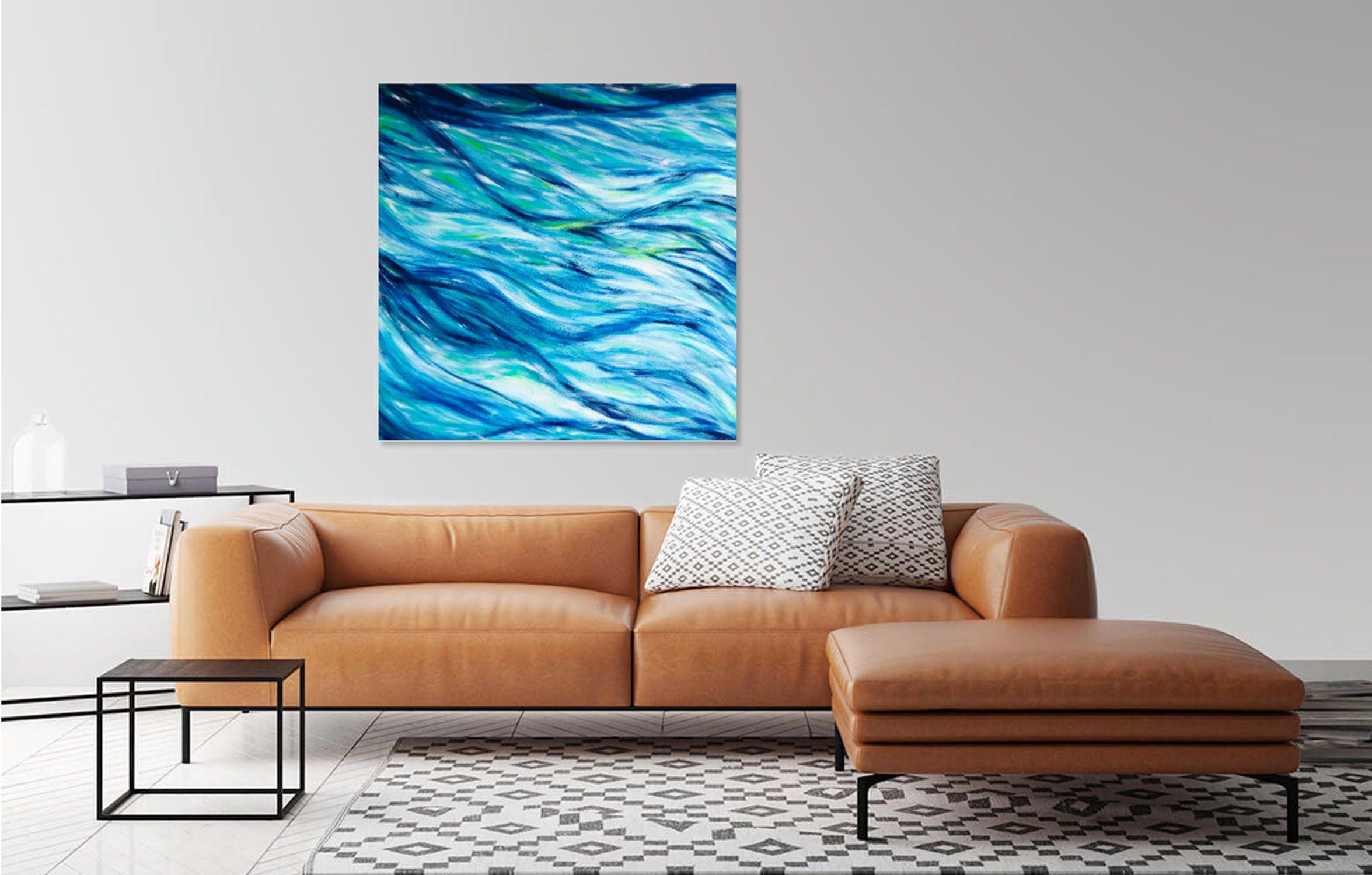 Flux - abstract seascape, Painting, Acrylic on Canvas 1
