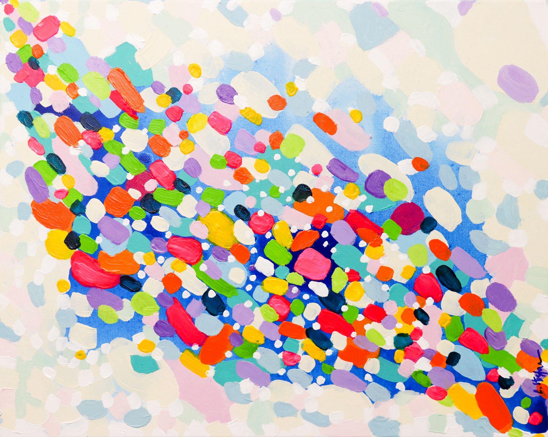 Abstract Painting Cristina Stefan - L'espoir. Ce sera bien !, Peinture, Acrylique sur toile
