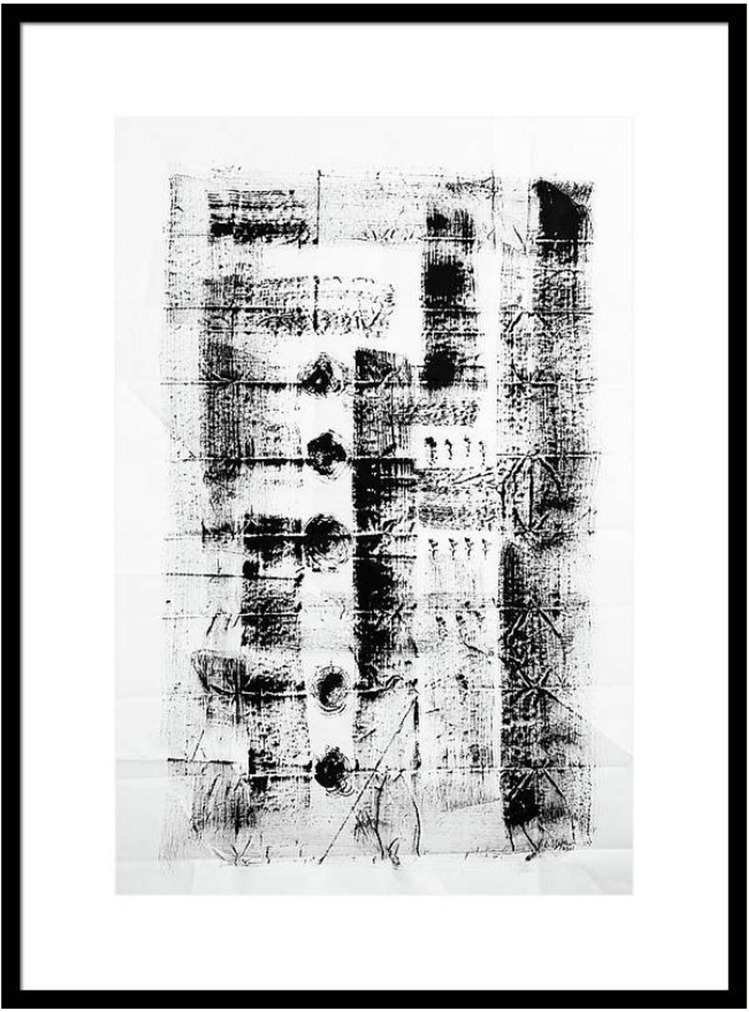 Codici mnemonici 001, Pittura, Acrilico su carta - Painting Astratto di Cristina Stefan