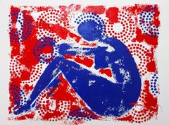 Nude Thinker, Painting, Acrylic on Canvas