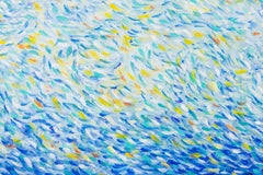 Outdoor lifestyle - kayaking on the lake, Painting, Acrylic on Canvas