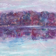 Purple Sunset, Painting, Acrylic on Canvas