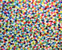 Summer dot by dot, Painting, Acrylic on Canvas