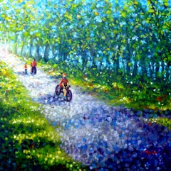 Summer on the Island - Montreal, Painting, Oil on Canvas