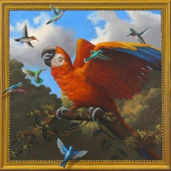 Cristina Vergano Painting "Laws of Attraction XXI" Oil on Wood