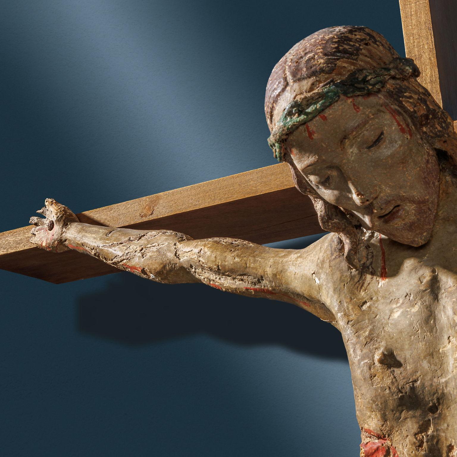 Legno Cristo Crocifisso Toscana 1470-1480 ca. in vendita