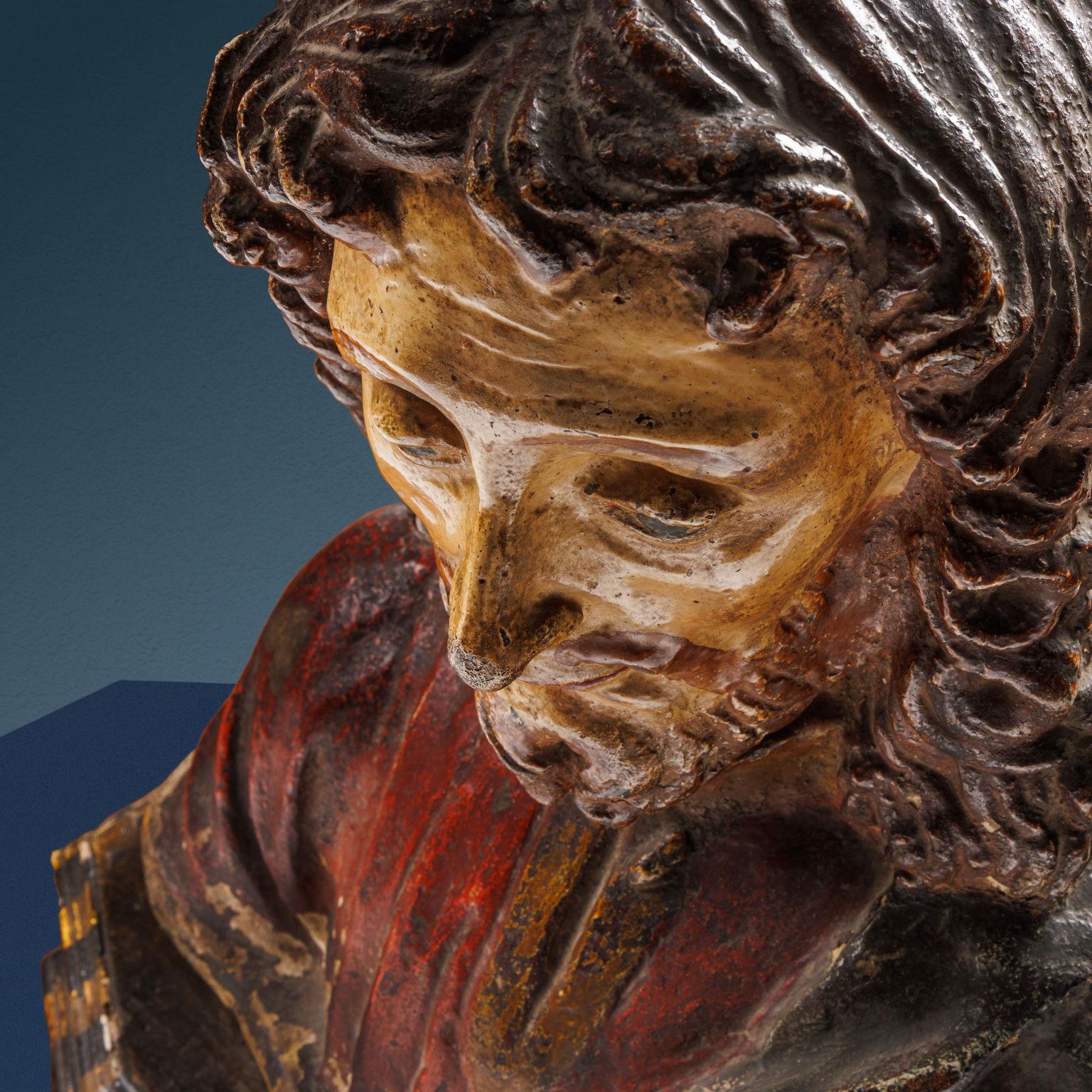 Christus der Erlöser. Andrea Ferrucci und Werkstatt (Fiesole ca. 1465 - 1526) im Zustand „Gut“ im Angebot in Milano, IT