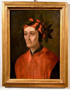 16/17th Century Florentine School Portrait Dante Alighieri Old master Italy Art