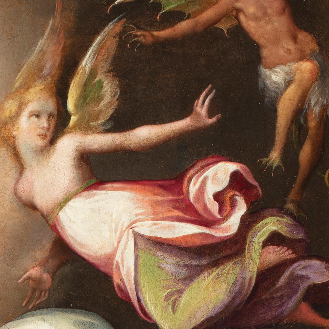 Ölgemälde auf Leinwand, Cristofano Roncalli, Heilige Katharina von Siena, 16. Jahrhundert im Angebot 7