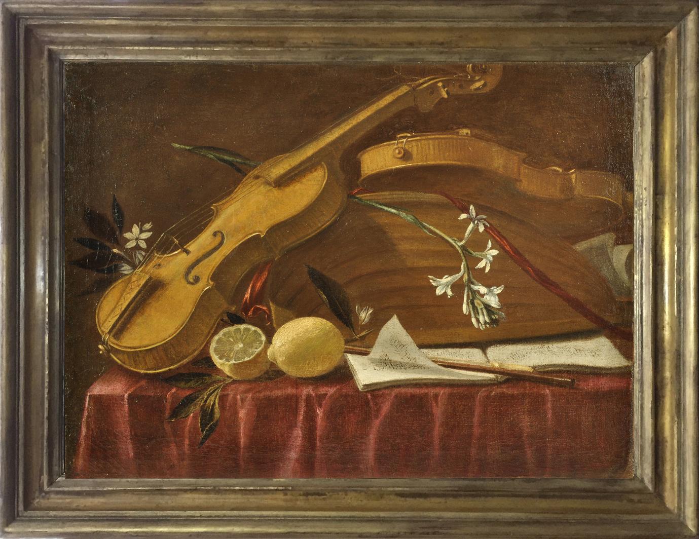 Four still lifes with musical instruments For Sale 4