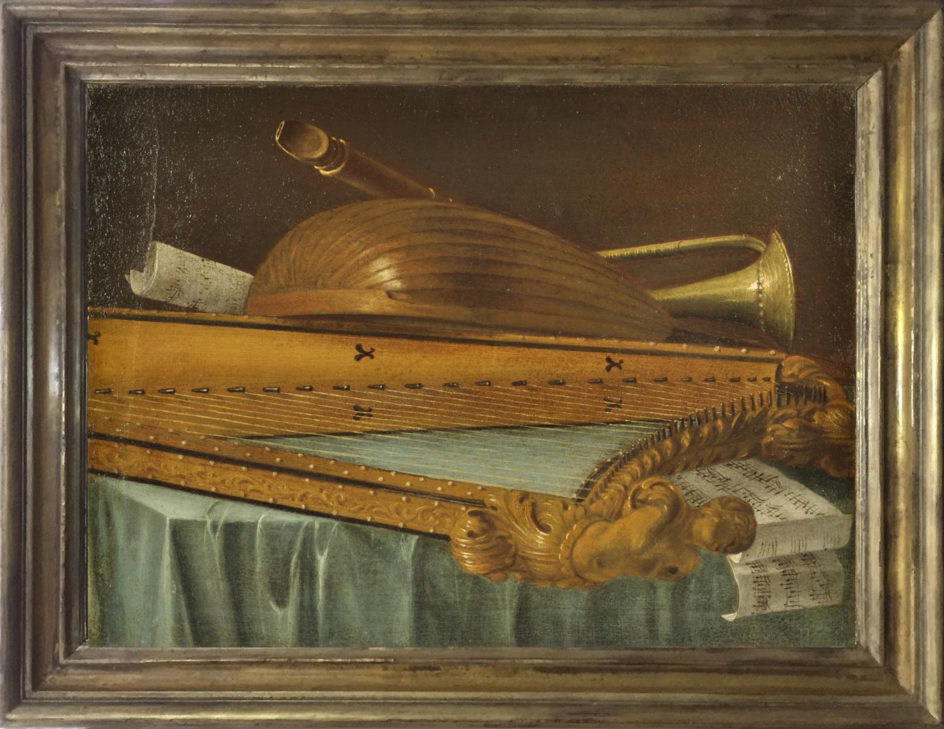 Four still lifes with musical instruments For Sale 5