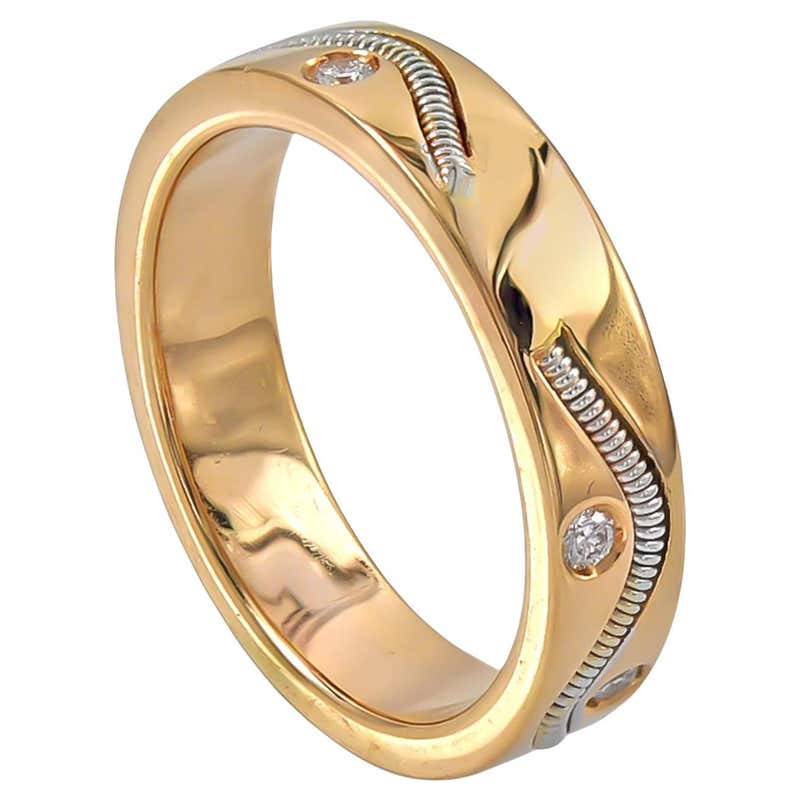 Scheffel, Schmuck Stretchable 18 Karat Gold and Diamond Eternity Ring