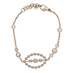 Crivelli Diamond Castonins Bracelet In Fantasy 18K Rose Gold 1.16Cttw