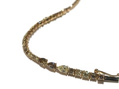 Crivelli Diamond Tennis Bracelet with Yellow and Champagne Diamonds