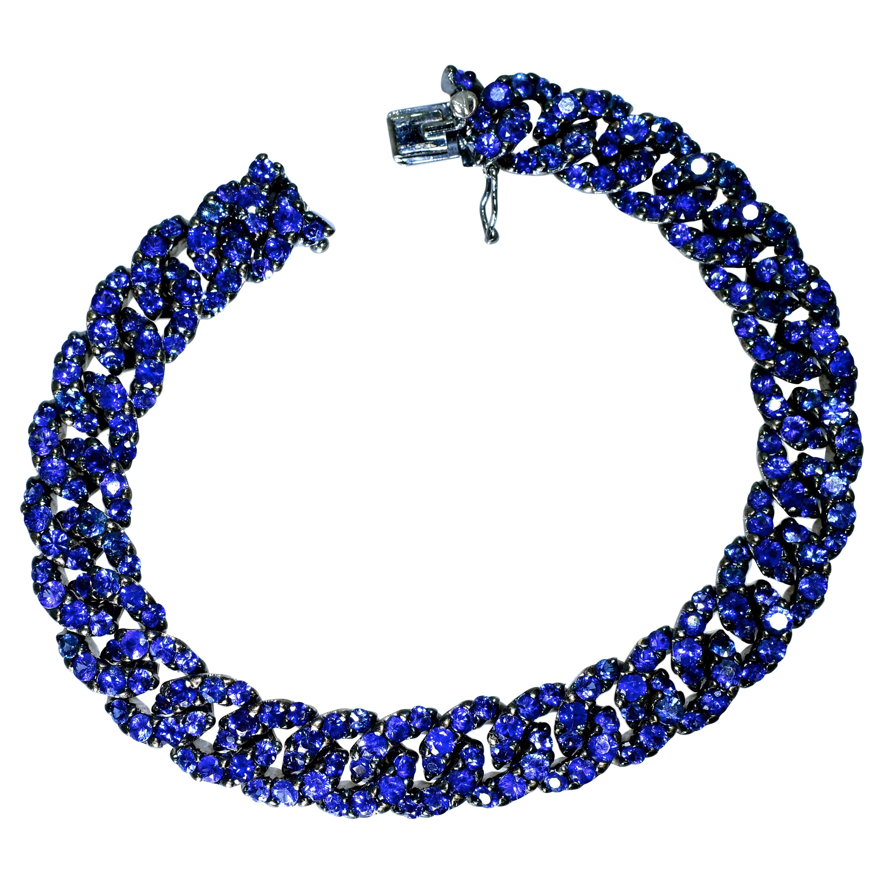 Crivelli Sapphire and 18 Karat Bracelet