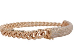 Crivelli Stunning 18kt Rose Gold Bracelet with 2.46 Ct Pavé Set Diamonds