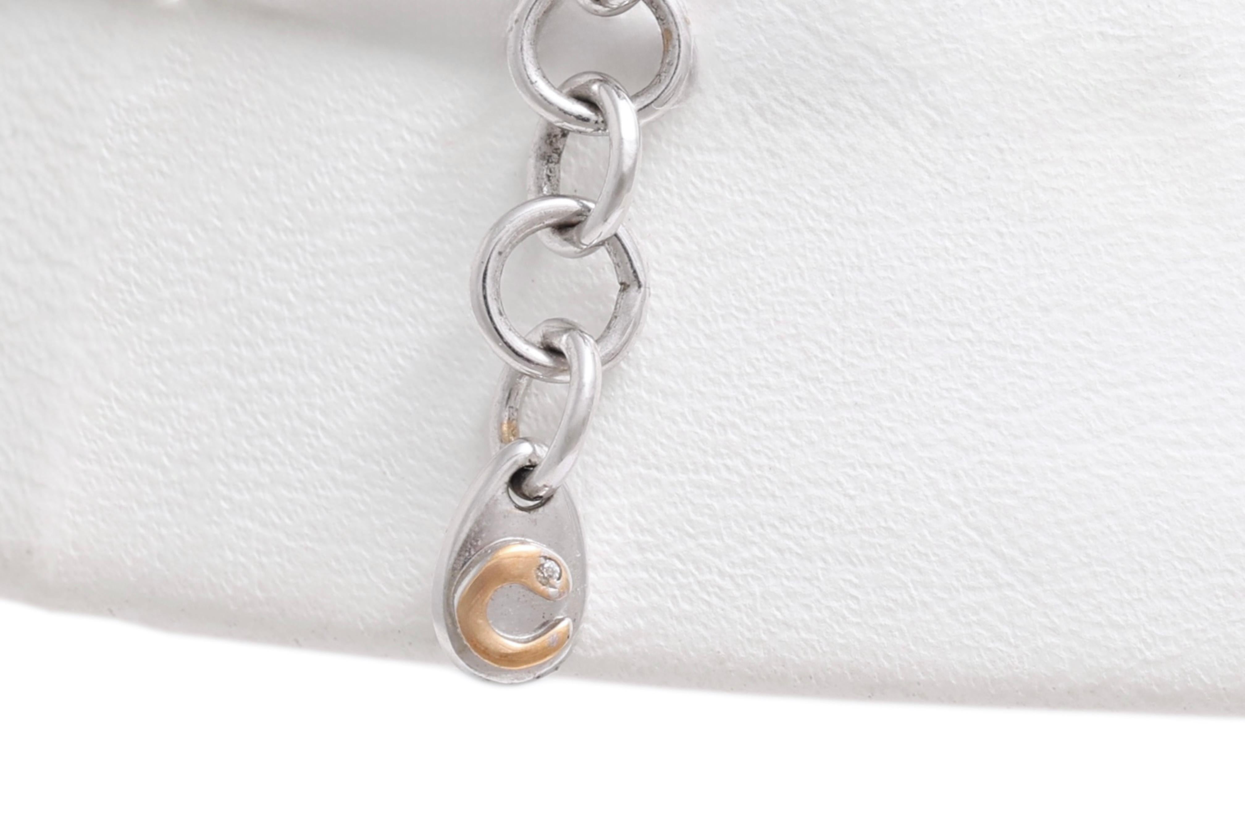 Crivelli White Gold Pearl & Diamonds Pendant / Necklace For Sale 4