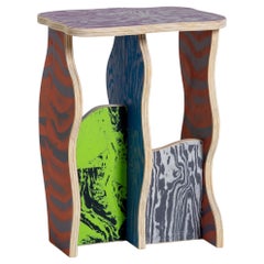 CRLL#136 / Stool / Colorful Silkprinting on plywood