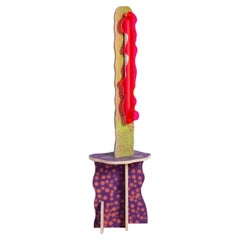 CRLL#140 / Floor Lamp / Silkprinting on plywood