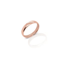 Croc Wedding Band in 18ct White Gold