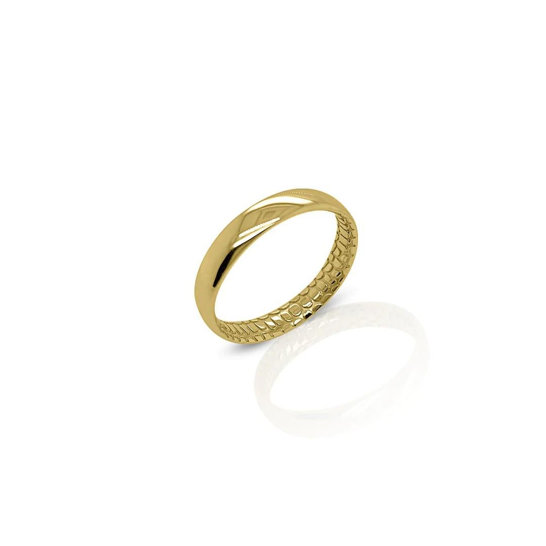 For Sale:  Croc Band in 18ct Yellow Gold 2
