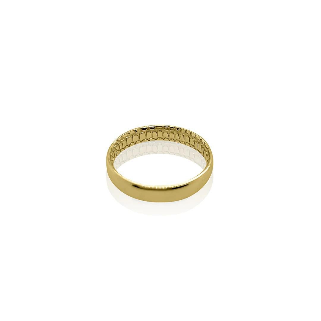 For Sale:  Croc Band in 18ct Yellow Gold 8