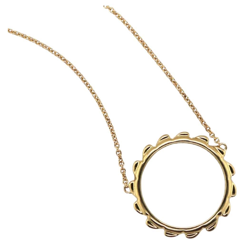 Croc Stacker Halskette aus 18 Karat Gelbgold