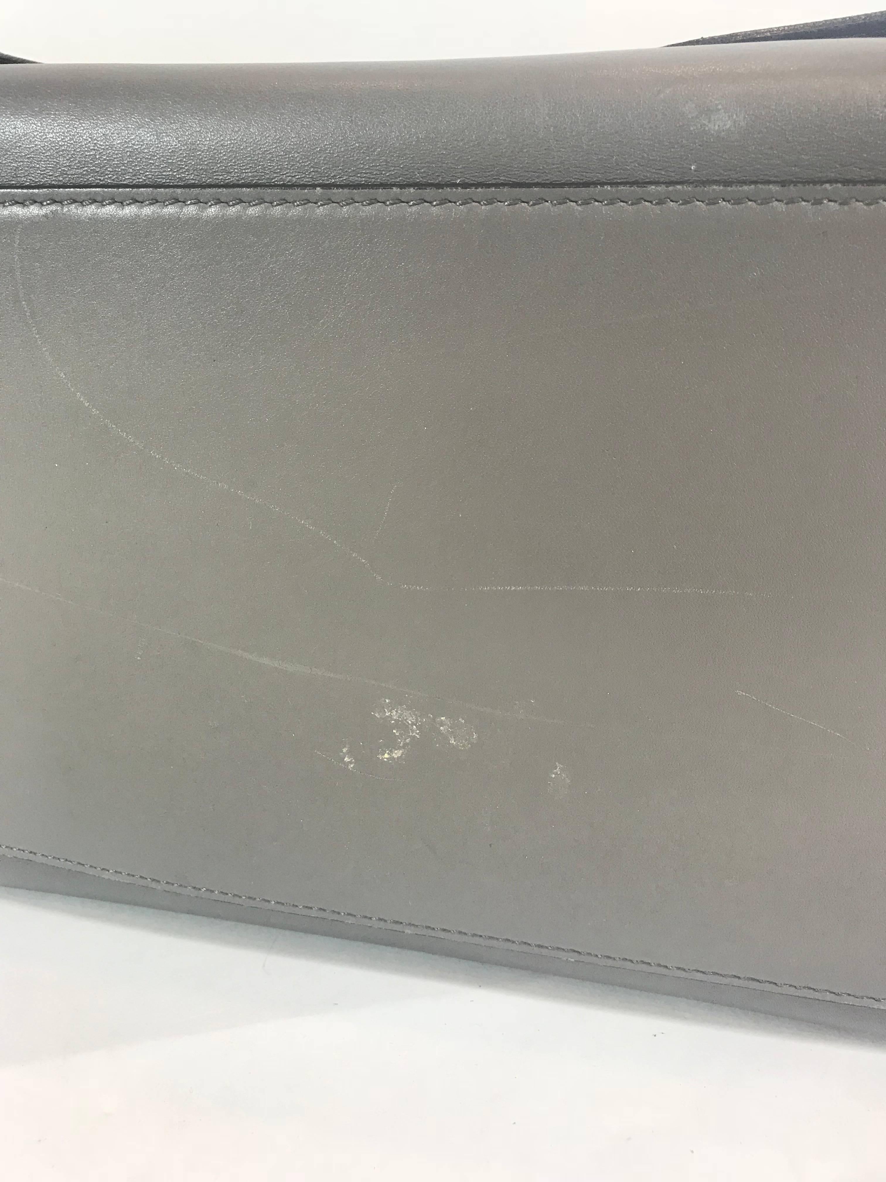 Celine Croc-Stamped Trapeze Bag For Sale 3
