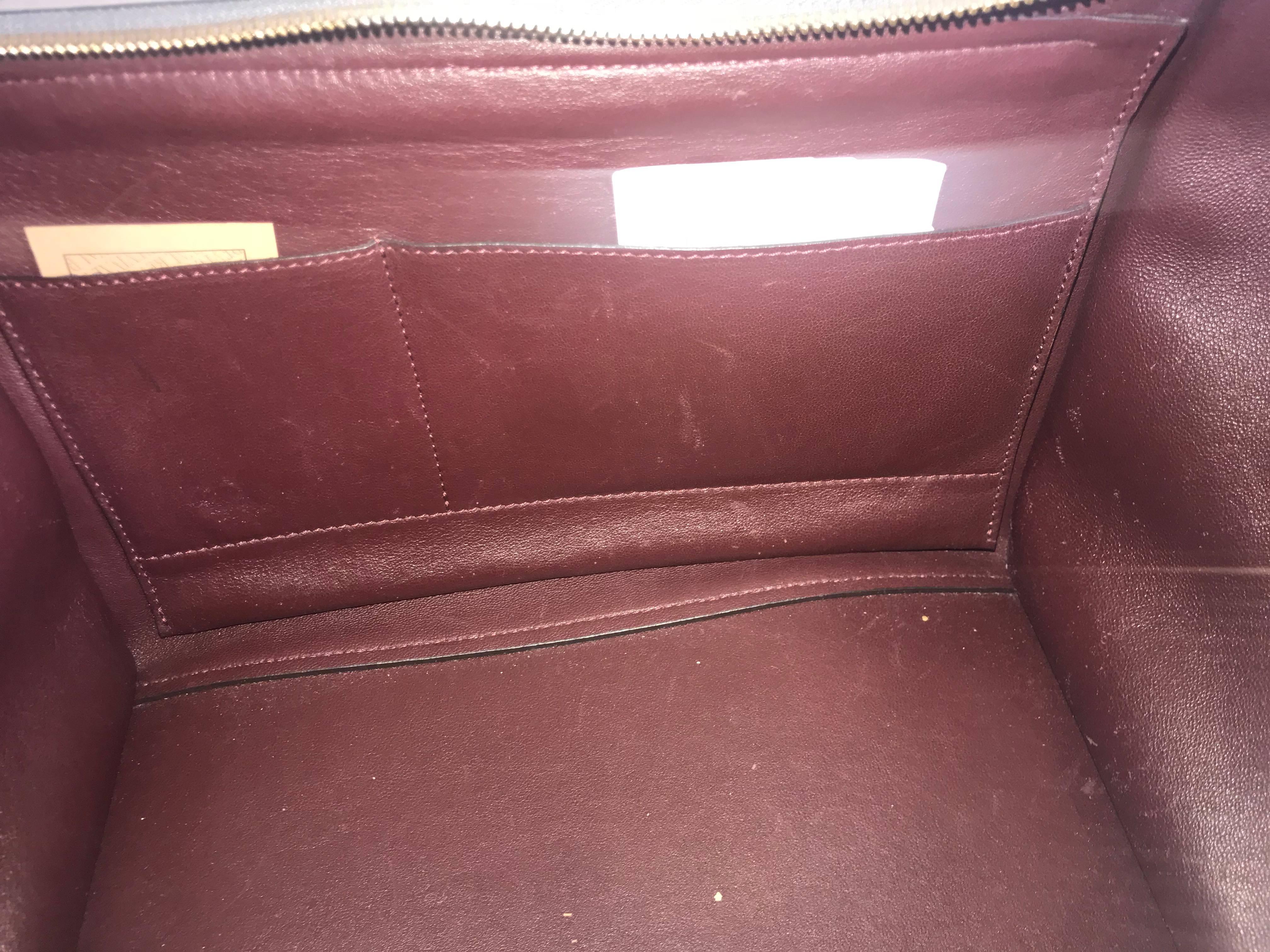 Women's or Men's Celine Croc-Stamped Trapeze Bag For Sale