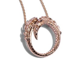 Croc Tail Pendant in 18ct Yellow Gold with Yellow Diamonds
