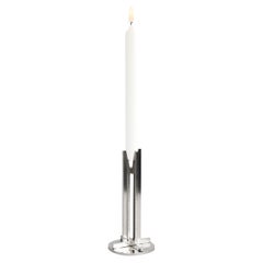 Crocera stainless steel Candle Holder design Enrico Girotti, made by lapiega