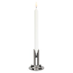 Crocera Stainless Steel Candle Holder Design Enrico Girotti, Made by Lapiega