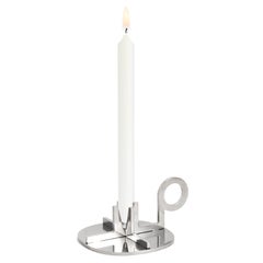 Crocera Stainless Steel Candle Holder Design Enrico Girotti, Made by Lapiega