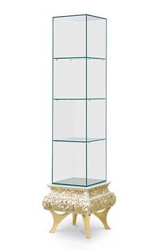 Crochet Display Perfume with French Style Polished Brass Feet