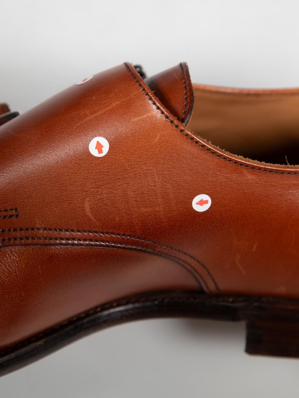 Crockett & Jones Loafers Ruby en cuir marron avec boucle Taille UK 6.5 en vente 2