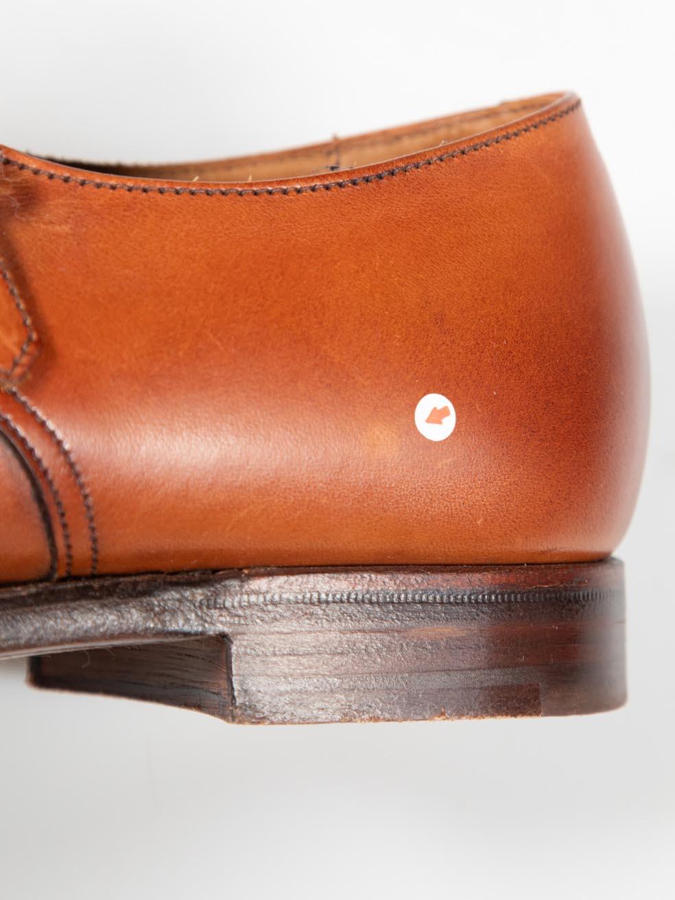Crockett & Jones Loafers Ruby en cuir marron avec boucle Taille UK 6.5 en vente 4