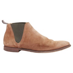 Bottines Chelsea en daim Repello marron clair de CROCKETT & Jones, taille UK 6,5 / EU 40,5