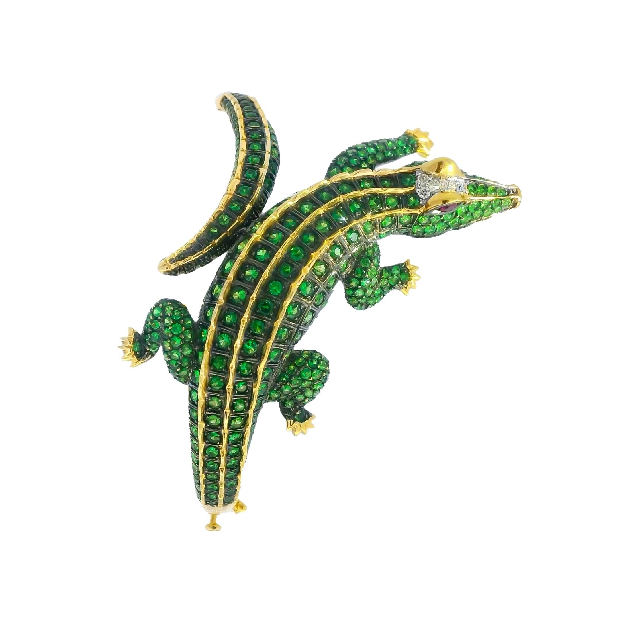 Taille ronde Bracelet en crocodile en vente