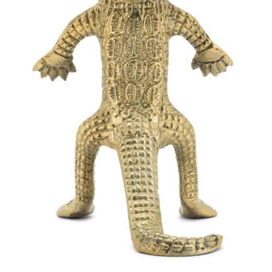 Métal Bougeoir Crocodile en vente