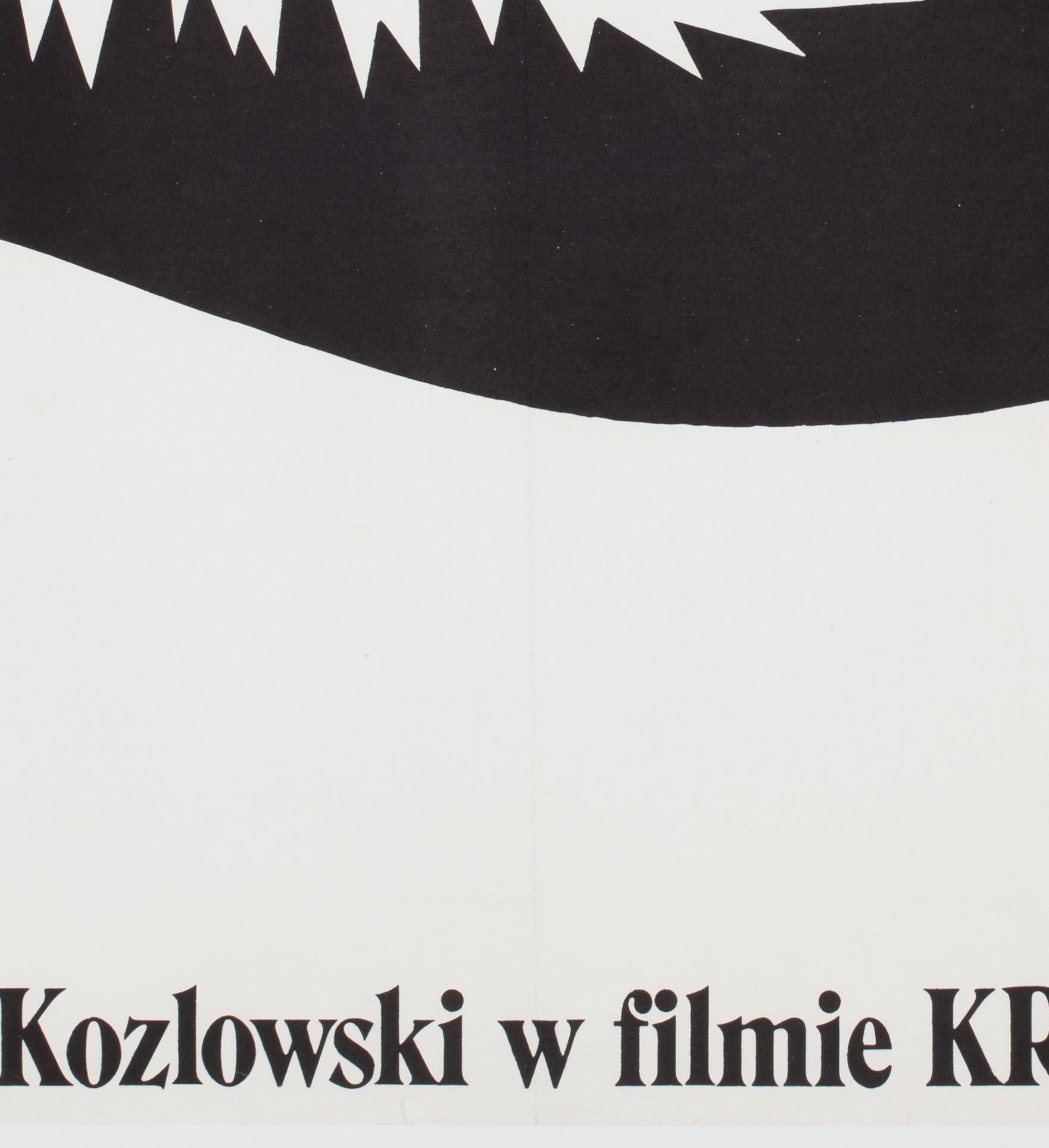 Cocodrilo Dundee 2 1989 Cartel de cine polaco Respaldo de lino, Mieczyslaw Wasilewski en venta 1