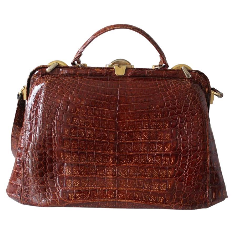 No brand Crocodile handbag size Unique For Sale