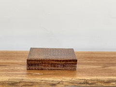 Crocodile Leather Cigar Box